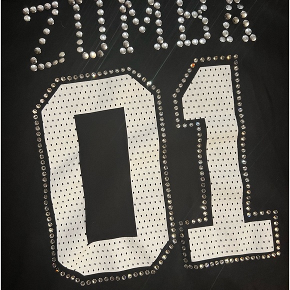Zumba Top with Swarovski Crystals & Mesh - Picture 2 of 5